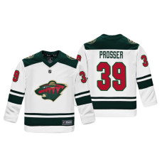 Youth Minnesota Wild Nate Prosser #39 White Replica Player Fanatics Branded Jersey