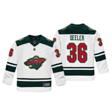 Youth Minnesota Wild Nick Seeler #36 White Replica Player Fanatics Branded Jersey