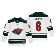 Youth Minnesota Wild Ryan Murphy #6 White Replica Player Fanatics Branded Jersey