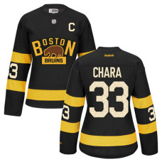 Women's Bruins #33 Zdeno Chara Black Premier Alternate Jersey