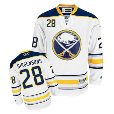 Buffalo Sabres Zemgus Girgensons #28 White Away Jersey